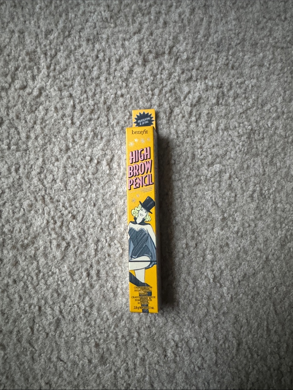 Benefit High Brow Pencil in Vibrant Yellow Box